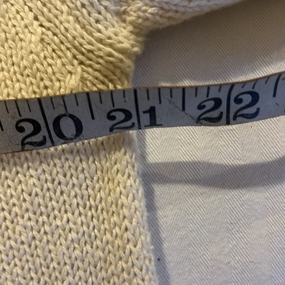 Vintage Victoria Harbour Beaded Cowl Neck Sweater Sz Medium Cream Emblishment - Picture 7 of 11